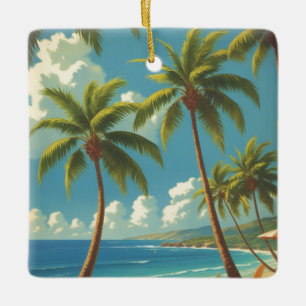 Ornement En Céramique Aloha Voyage Hawaïen De Style vintage De Hawaii