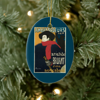 Ornement En Céramique Ambassadeurs, Artistide Bruant by Toulouse Lautrec