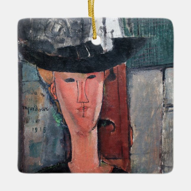 Ornement En Céramique Amedeo Modigliani - Madame Pompadour (Devant)