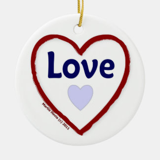 Ornement En Céramique Amour