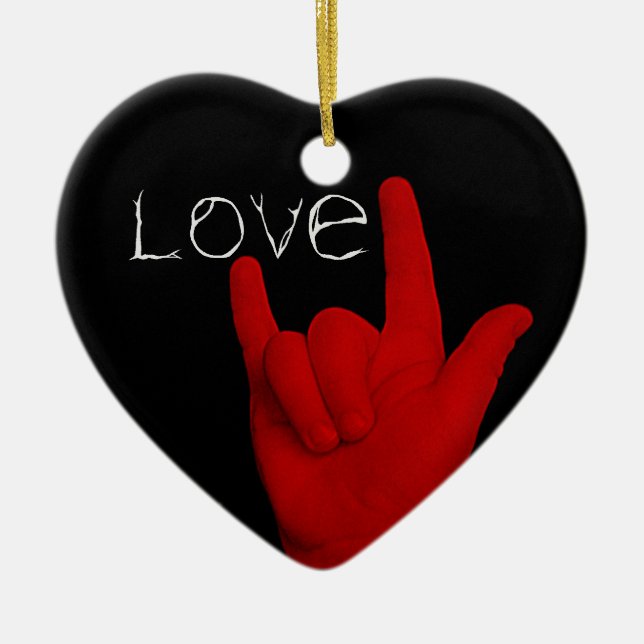 ORNEMENT EN CÉRAMIQUE AMOUR (Devant)