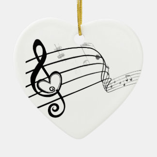Ornement En Céramique Amour de la musique