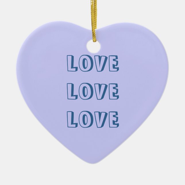 Ornement En Céramique Amour d'ornement (Devant)