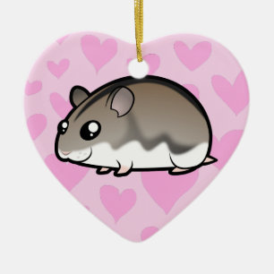 Ornement En Céramique Amour nain de hamster