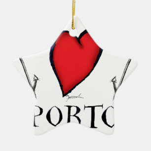 Ornement En Céramique amour Porto