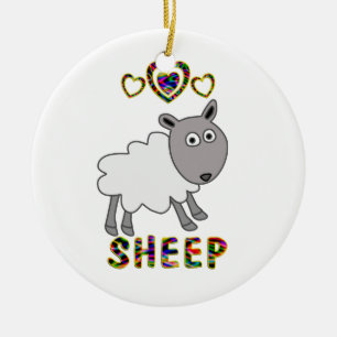 Ornement En Céramique Amour pour des moutons