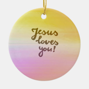 Ornement En Céramique Amours de Jésus de ministère vous