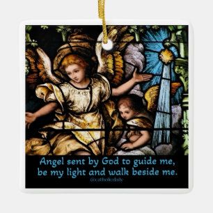 Ornement En Céramique Ange Catholique Noël