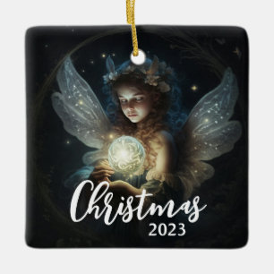 Ornement En Céramique Ange de Noël