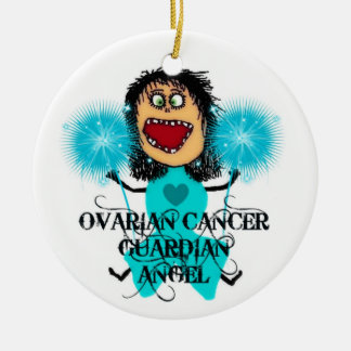Ornement En Céramique Ange du gardien du cancer de l'ovaire