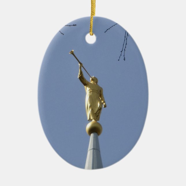 Ornement en céramique Angel Moroni (Devant)