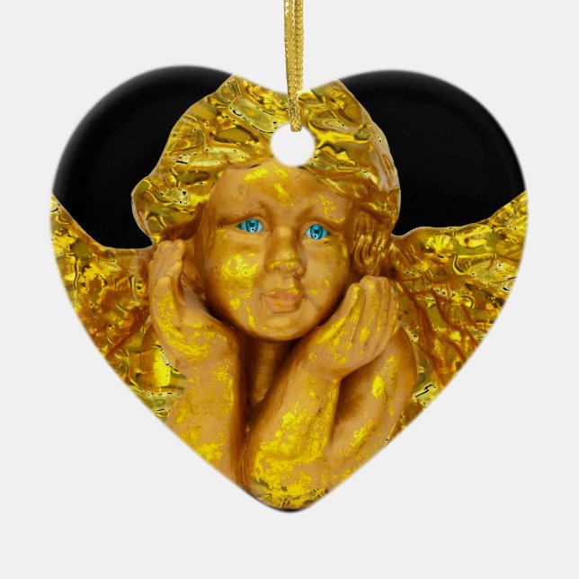 Ornement En Céramique Anges pour Noël (Devant)