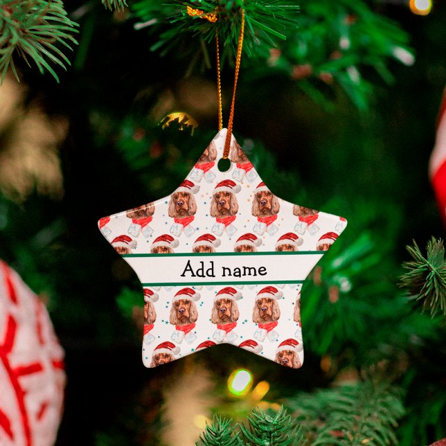 Ornement En Céramique Anglais Cocker Spaniel Chien race Noël (Créateur téléchargé)