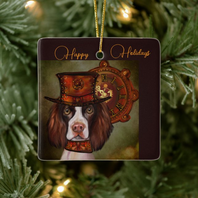 Ornement En Céramique Anglais Springer Spaniel (Arbre)