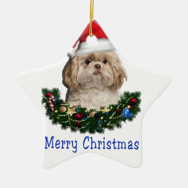 Ornement En Céramique Animaux Noël (Devant)