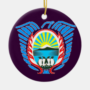 Ornement En Céramique Anniversaire de Noël Argentine