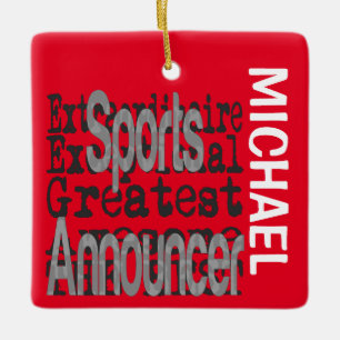 Ornement En Céramique Annonceur sportif Extraordinaire CUSTOM