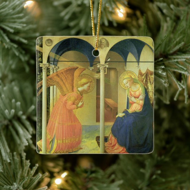 Ornement En Céramique Annonciation du Prado par Fra Angelico (Arbre)