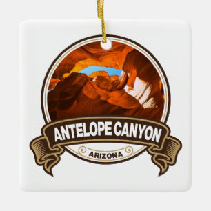 Ornement En Céramique Antelope Canyon Arizona Travel Badge