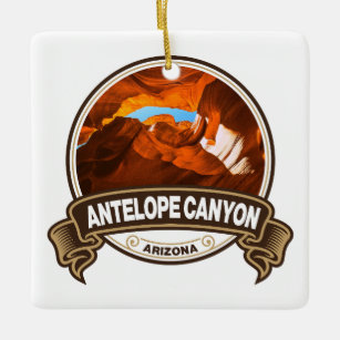 Ornement En Céramique Antelope Canyon Arizona Travel Badge