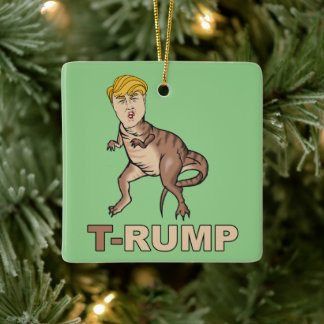 Ornement En Céramique Anti-Trump - T-RUMP - Anti-Trump -