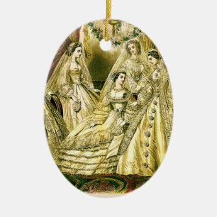 Ornement En Céramique Antique Mariage