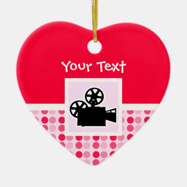 Ornement En Céramique Appareil-photo de film mignon (Devant)