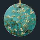 Ornement En Céramique Arbre d'amande en fleurs Van Gogh<br><div class="desc">C'est le tableau à l'huile "Arbre aux amandes en fleurs" réalisé en 1890 par l'artiste post-impressionniste néerlandais Vincent Willem van Gogh (1853-1890).</div>