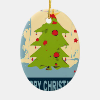 Ornement En Céramique Arbre de Noël