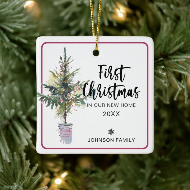 Ornement En Céramique Arbre Premier Noël dans notre nouvelle photo à la  (Arbre)