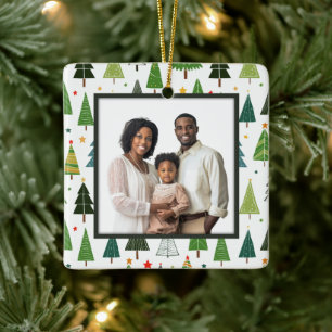 Ornement En Céramique Arbres rétro