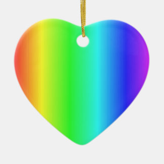 Ornement En Céramique Arc-en-ciel très joli >Ornements cardiaques
