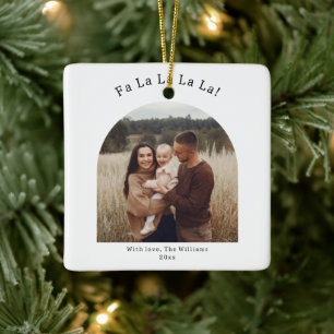 Ornement En Céramique Arch Boho Moderne Fa La La La