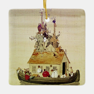 Ornement En Céramique "Arche de Noé" par W Heath Robinson