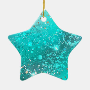 Ornement En Céramique Arrière - plan à huile Turquoise de la menthe