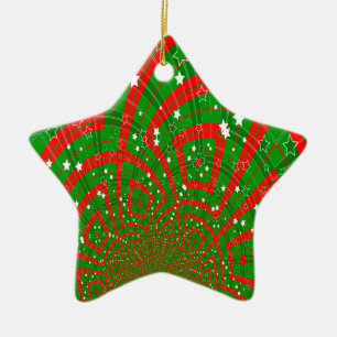 Ornement En Céramique arrière - plan motif de noël abstrait