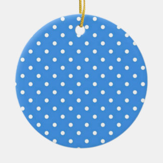 Ornement En Céramique Art à pois bleu pâle