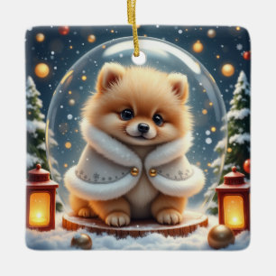 Ornement En Céramique Art de Noël de Poméranie