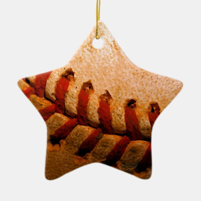 Ornement En Céramique Art du baseball (Devant)