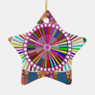 ORNEMENT EN CÉRAMIQUE ART HEUREUX :  FESTIVALS DE VACANCES DE NOËL