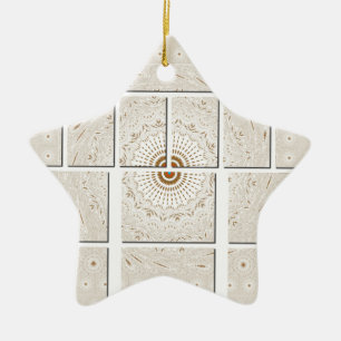 Ornement En Céramique Art Motif Africain Traditionnel Motif Motif Mosaïq