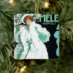 Ornement En Céramique Art Nouveau vintage, Mode italienne, Femmes fantai