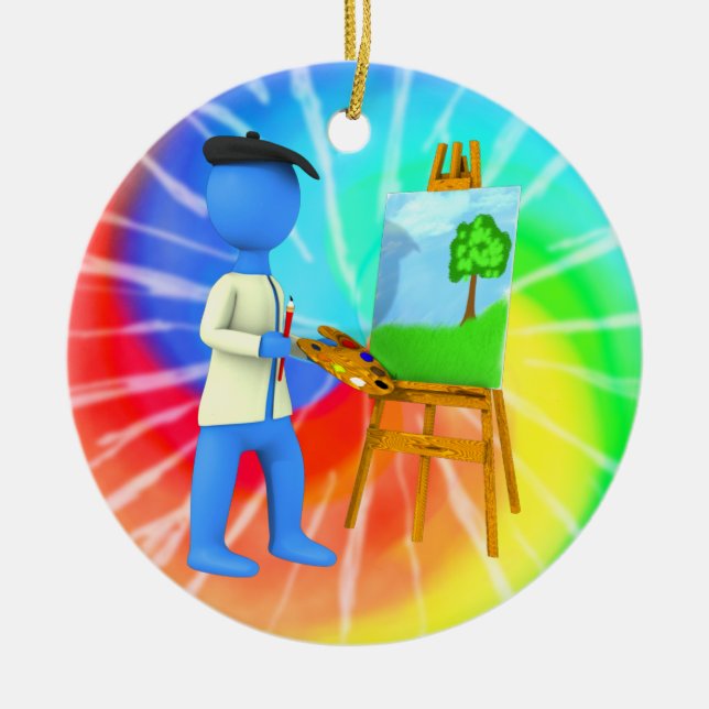 Ornement En Céramique Artiste (Devant)