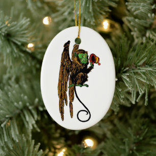 Ornement En Céramique Assistant vintage d'Oz, Casquette de singe volant