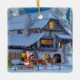 Ornement En Céramique Atelier de Noël