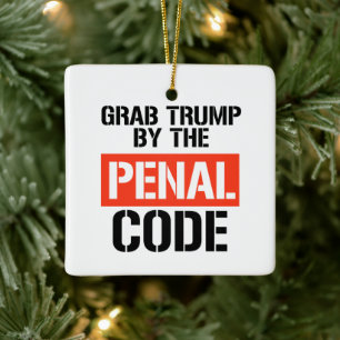 Ornement En Céramique Attirer Trump par le Code pénal