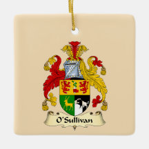 Ornement en céramique au blason de la famille O'Su