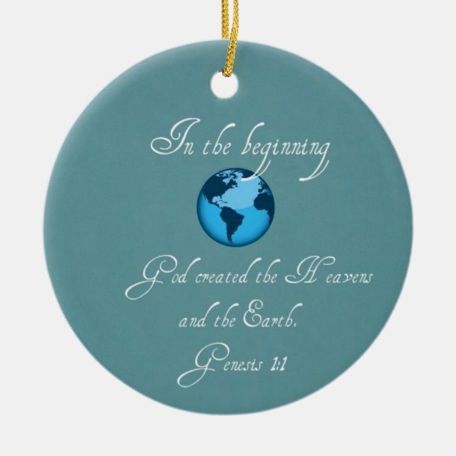 Ornement En Céramique Au début... (Devant)