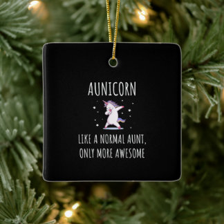 Ornement En Céramique aunicorn, comme la tante - tante unicorn lov
