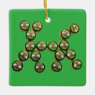 Ornement En Céramique 🐶 Authentic Chang Beer Cap Dog